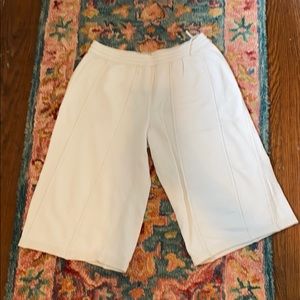 Cropped White Comfy Pants